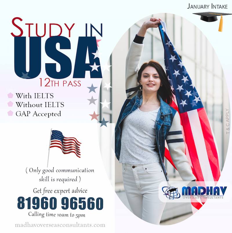 Study in usa Madhav Oversease jalandhar